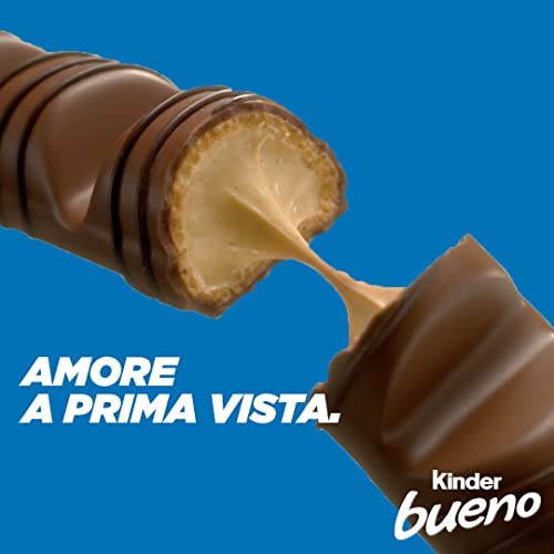 Kinder Bueno, snack al cioccolato, 3 pezzi da 43 gr