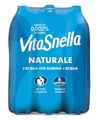 Vitasnella Acqua Oligominerale Naturale, 6 x 1.5 L