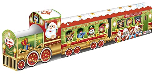 kinder Mix Calendario dell'Avvento con treno 3D, calendario dell'Avvento con deliziose specialità al cioccolato, 1 calendario da 221 g