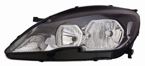 FARO DEPO H7-HB3 C/MOTORE ELETTRICO PARABOLA NERA PEUG. 308-09/'13>04/'17 - DX