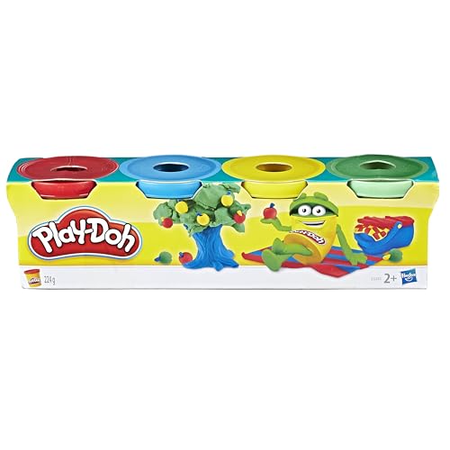 Play-Doh Hasbro 23241EU4 - Confezione da 4 Mini barattoli di plastilina