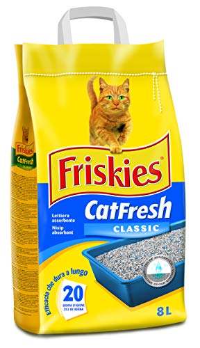 Purina Friskies Lettiera gatto Cat Fresh Classic, 1 Confezioni da 5 kg (8l)