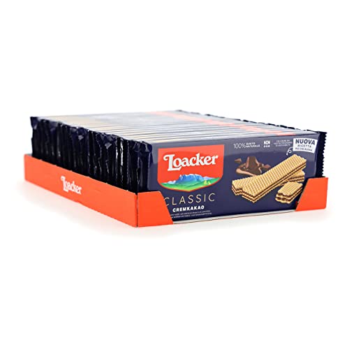 Loacker - Classic Milk - Wafer Classico con 3 Strati di Cialde Farcite con Crema al Latte - Merenda e Snack