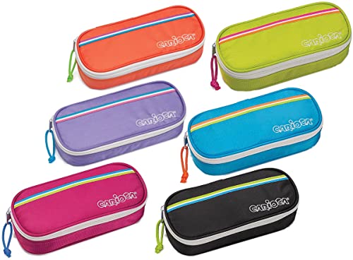 Carioca Fluo Pouch | Astuccio scuola con cerniera, portapenne con elastico