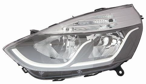 CG94 PROIETTORE H7-H1-PY24W C/MOTORE ELETT. [Lato DX] PARABOLA NERA - PROFILI INTERNI BIANCHI Per Auto: CLIO