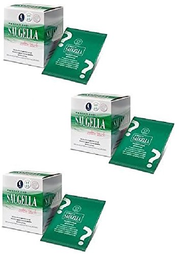 3 X Saugella COTTON TOUCH 12 ASSORBENTI NOTTE CON ALI IN COTONE 100% IPOALLERGENICO