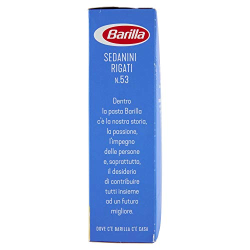 Barilla - Sedanini Rigati, Pasta Di Semola Di Grano Duro, Cottura 12 Minuti - 6 pezzi da 500 g [3 kg]