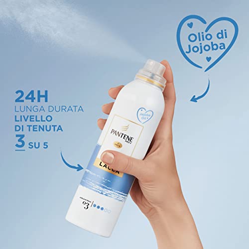 Pantene Pro-V Lacca per Capelli, Tenuta Flessibile, con Olio di Jojoba, Fissa il Tuo Look senza Effetto Cartone, Termoprotettore, Controllo del Crespo, 250 ml