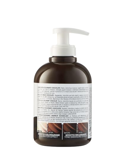 Alama Professional S.O.S Color&Go Maschera Colorata Cioccolato, Nutriente, Ravvivante, Riflessante e Tonalizzante per Capelli Naturali, Colorati e Con Mèches, 300 ml