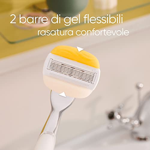 Gillette Venus Comfortglide LAMETTE RICAMBIO per RASOIO DONNA Cocco Plus Olaz, Lamette (da 5 Lame), per una Rasatura Liscia e Profonda, Skin Cushion con Idratante Olaz, idea regalo
