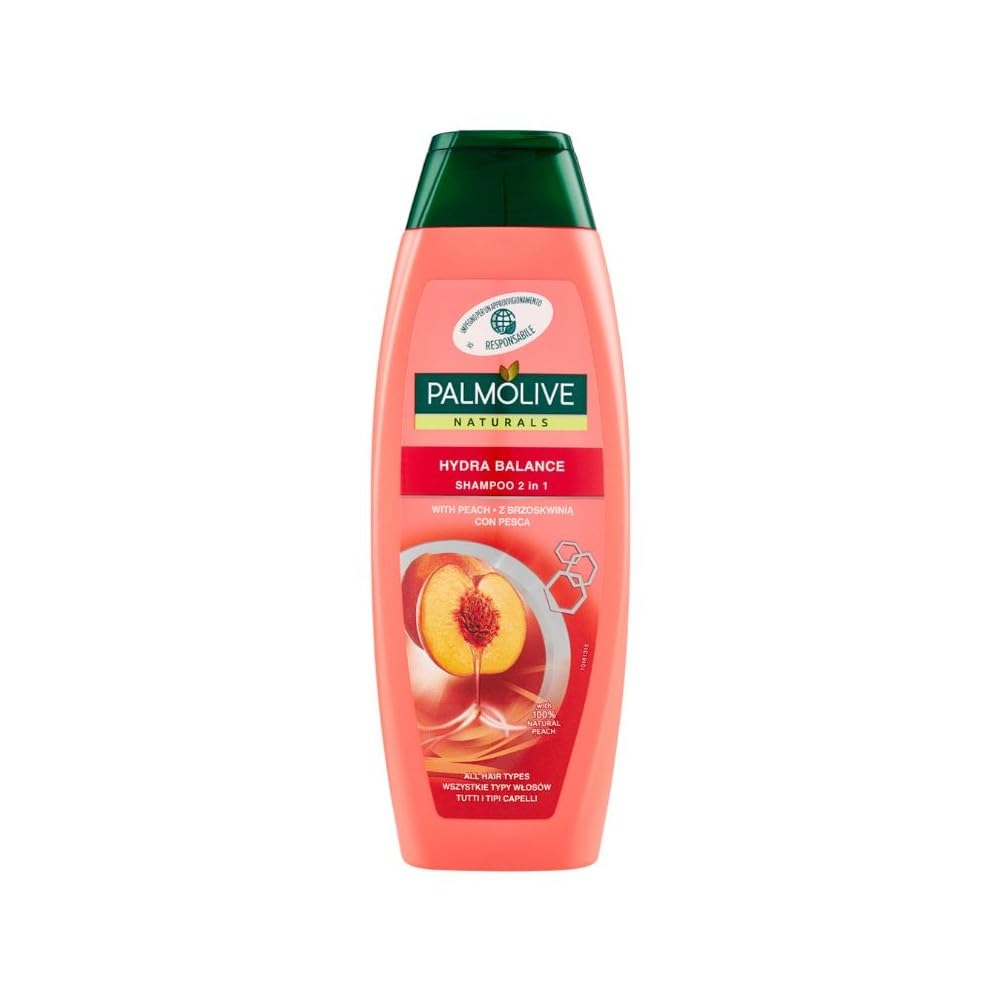 Palmolive Hydra Balance Shampoo 2in1 con Pesca, 350 ml