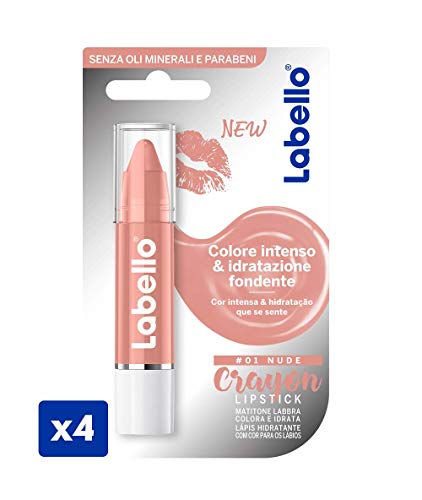 Labello Crayon Color Pack, Confezione Regalo con 3 Lipstick