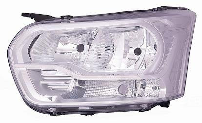 FARO DEPO H7-H15 C/MOTORE ELETTRICO PARABOLA CROMATA F. TRANSIT >03/'14 - SX