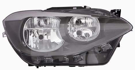 FARO DEPO H7-H7 C/MOTORE ELETTRICO PARABOLA NERA B. SERIE 1 F20-F21 08/'12>03/'15 - SX