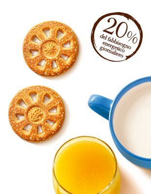 Mulino Bianco: Frollini "Girotondi" con chicchi di canna da zucchero - 350 g Confezione da 2 [Importazione Italiana]