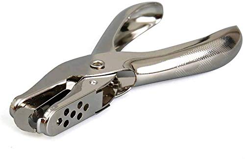 Küchenks Utensile Manuale Fai-da-Te in Metallo Diametro 6mm con Foro Tondo Singolo per Carta Argento