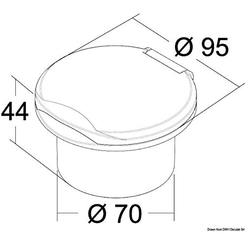 OSCULATI Doccia Classic Evo cromata Tubo PVC 4 m a Parete