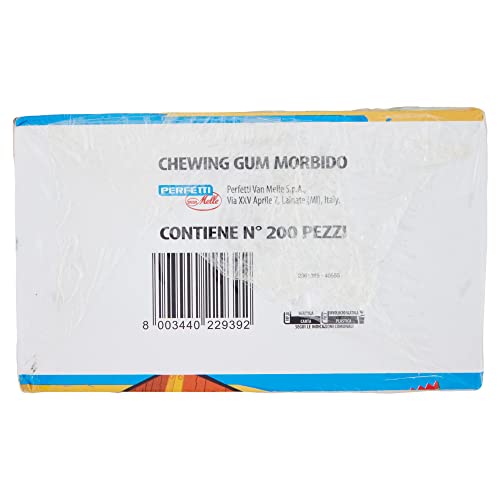 Big Babol Watermelon, Chewing Gum Morbido, Gusto Anguria, Confezione da 200 Gomme da Masticare incartate singolarmente, Ottime da Condividere, per Feste e Compleanni Bambini