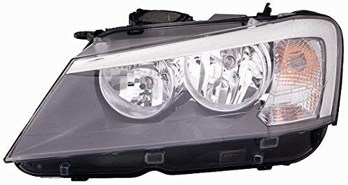 FARO DEPO H7-H7 C/MOTORE ELETTRICO PARABOLA NERA B. SERIE X3 F25 11-'10>05-'14 - DX
