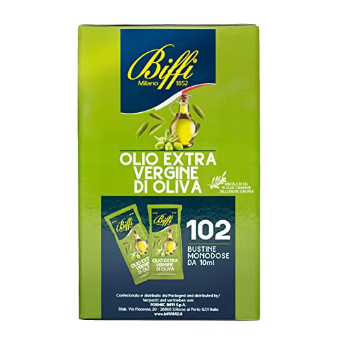 Biffi Olio Extra Vergine di Oliva monodose 102 bustine monoporzione da 10 ml