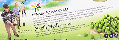 Valfrutta - Piselli Medi di Giornata, 4 confezioni da 3 lattine da 410 g [12 lattine, 4920 g]