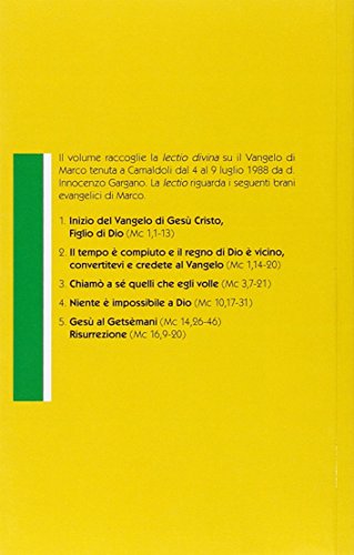 «Lectio divina» su il Vangelo di Marco