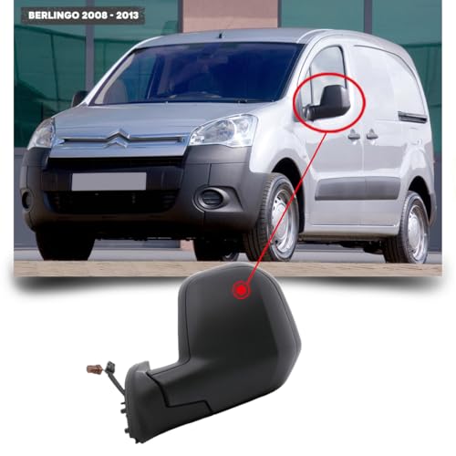 CG94 - Specchietto Retrovisore Elett. Termico per Auto C. BERLINGO - Calotta Nera - Con Sonda