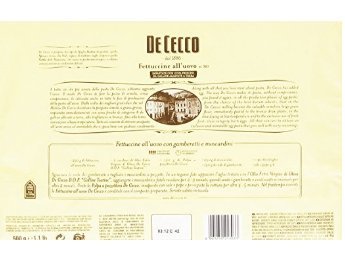 De Cecco Fettuccine all'uovo Nr 303 (500g) - 5 Pacchi da 500 g - [2,5 Kg]