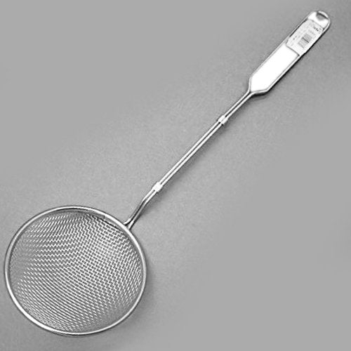 Schiumarola scola fritti in acciaio inox con rete fine diametro 14cm professionale Gnali