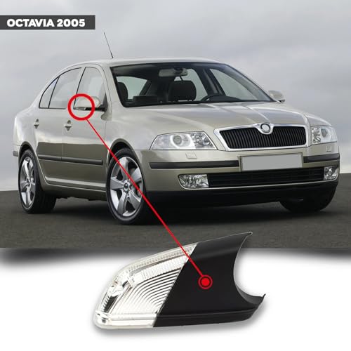 CG94 - Fanale Retrovisore Compatibile per Auto POLO 2005 - SKODA OCTAVIA 2005