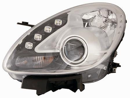 FARO DEPO H7-H1 C/MOTORE ELETTRICO A LED PARABOLA CROMATA ALFA ROM. GIULIETTA - 04/'10 - DX