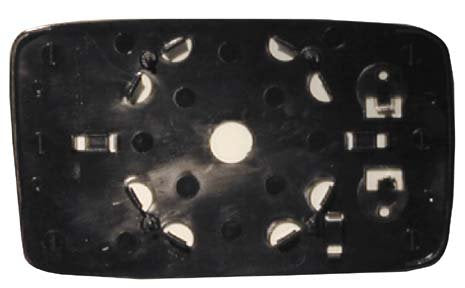 CG94 PIASTRA SPECCHIO TERMICA- VETRO CURVO - Posizione Sinistra [Lato Guida] Per Auto: IBIZA - CORDOBA