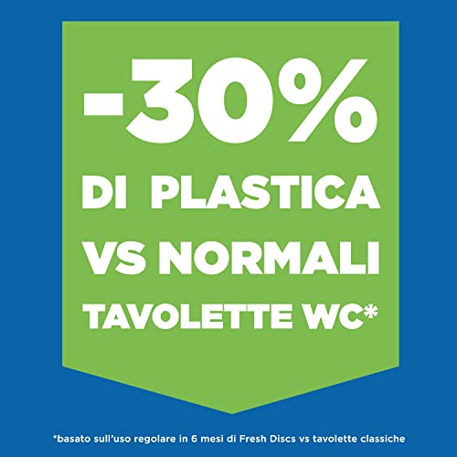 Duck Fresh Discs - Base per Dischi Gel Igienizzanti WC, Fragranza Eucalipto con agenti candeggianti - Confezione da 1 Applicatore e 6 Dischetti