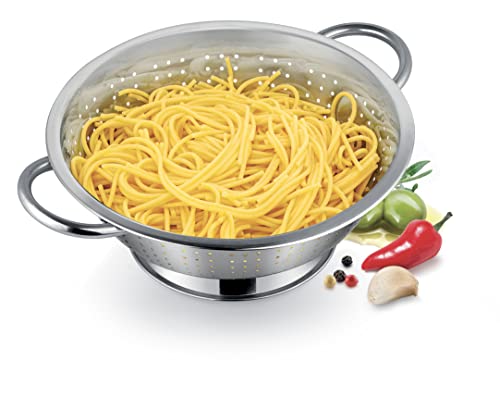Tescoma Colapasta con Base e Due Manici, Acciaio Inossidabile, Linea GrandChef