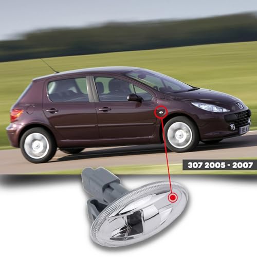 CG94 - Fanale Laterale Compatibile per Auto P. 307 2005 - Crystal DX=SX