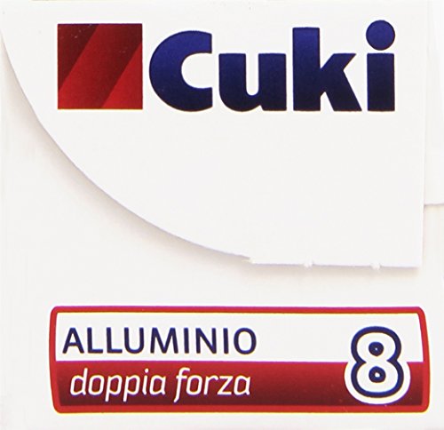 Cuki - Alluminio, Doppia Forza, Conserva La Freschezza, Spessore Maggiorato - 8 Metri - [confezione da 8]