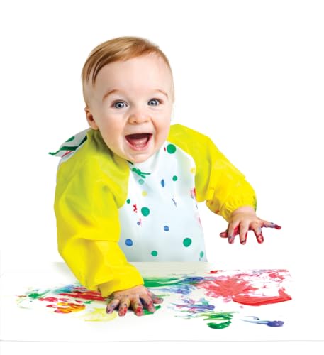 CRAYOLA - Mini Kids, 3 Tempere a Dita Lavabili, Bottigliette da 236 ml, Colori primari: blu, giallo, rosso, età 36 Mesi +, 81-1539