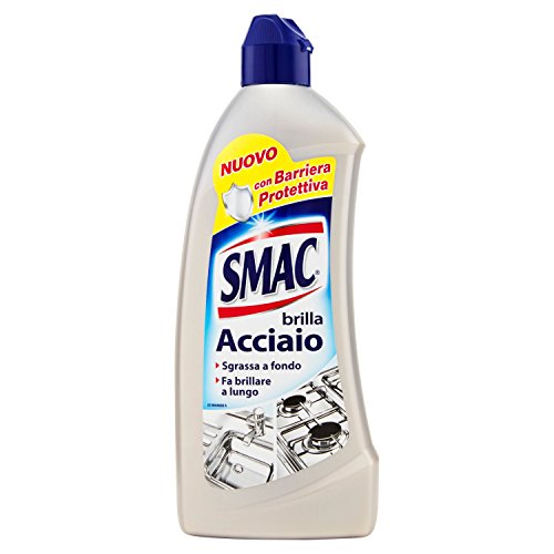 Smac - Crema Brilla Acciaio, Con Barriera Protettiva - 3 pezzi da 500 ml [1500 ml]
