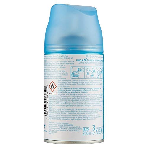 Air Wick Freshmatic Ricarica Spray Automatico, Freschezza di Lino e Lavanda, 2 Confezioni da 250 ml