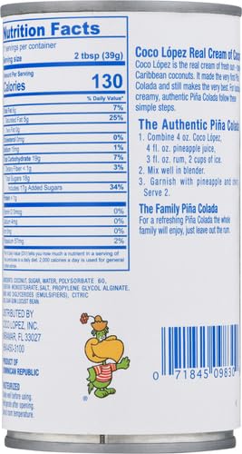 Coco Lopez Coconut Cream Tin 425 g.