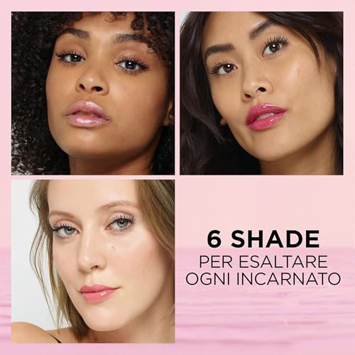 L’Oreal Paris Gloss volumizzante Brilliant Signature, Lucidalabbra a lunga durata, I Accentuate, 6,4 ml