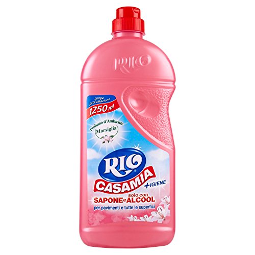 Rio - Casamia, Detergente con Sapone e Alcool per Pavimenti e Tutte le Superfici , 1.25 l - [confezione da 9]