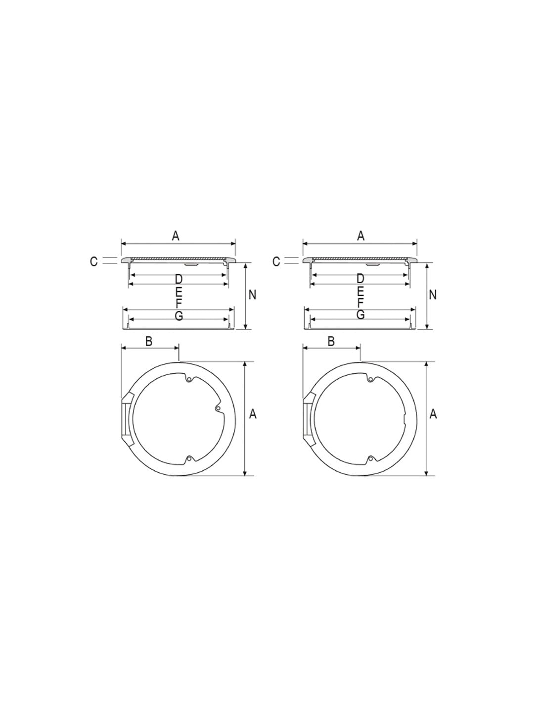 Oblò del Ponte Bianco Diam. 57 cm - Nuova Rade