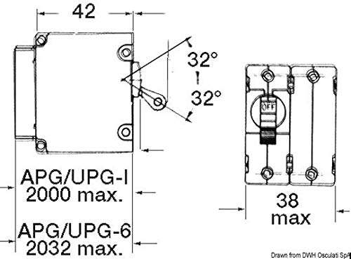 OSCULATI Interruttore Airpax Magneto/Idraulico 20 A 80 V