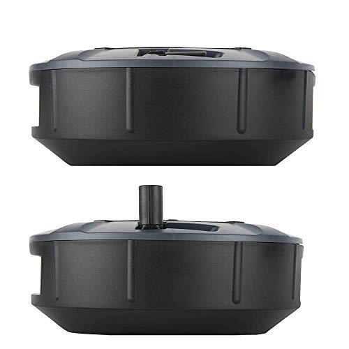 Electraline 49019 Prolunga Elettrica con Avvolgicavo, 3G 1 mm, Lunghezza 4 m, 4 Prese Bivalenti, Spina 16 A, Nero