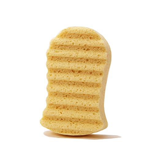 martini SPA Massage Natural Spugna morbida in pura cellulosa, colore beige, 14x8,7x3cm, 31g, 1 unità - MADE IN ITALY -