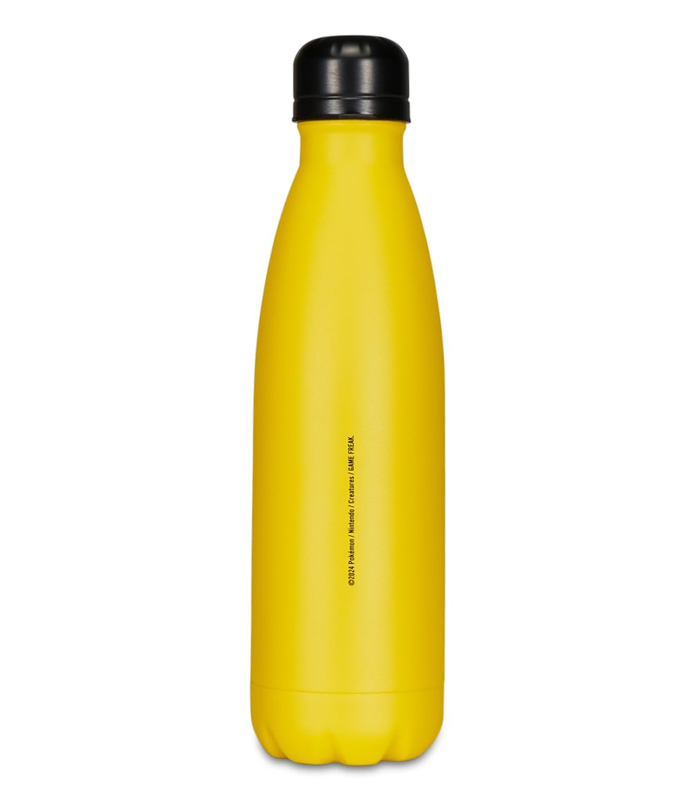 Borraccia Termica Borraccia POKÉMON - per Bambini con Cannuccia 460 ML NO BPA - Asilo, Scuola Elementare - Acciaio Inox, Mantenimento Temperatura fino a 24h