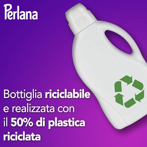 Perlana Detersivo Colorati (58 lavaggi), Detersivo lavatrice liquido per tutti i capi colorati, Detersivo colorati per pulizia delicata e colori e fibre rinnovati