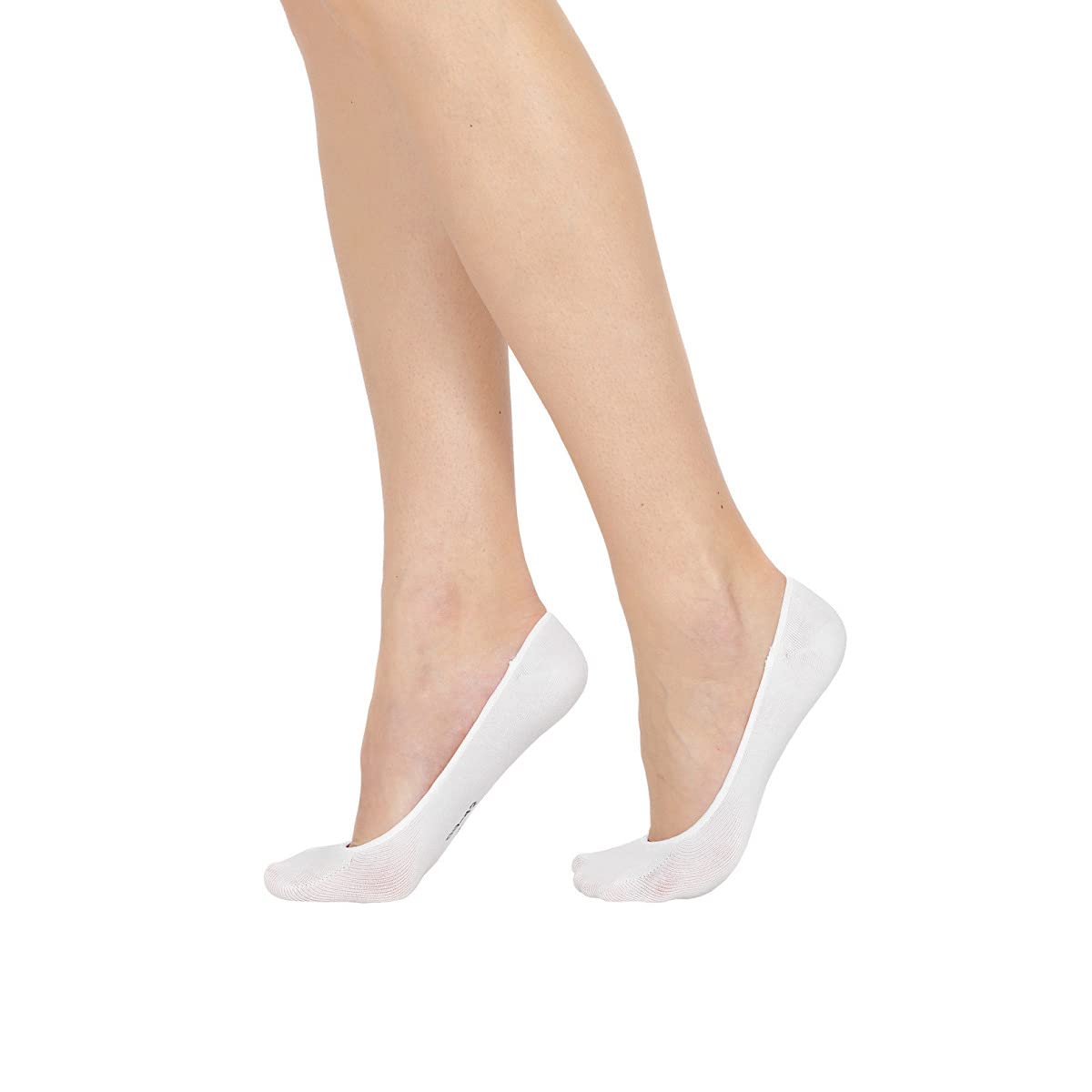 POMPEA Pack 6 Paia Salvapiede Donna Nero Bianco Cotone Antiscivolo (6 Paia