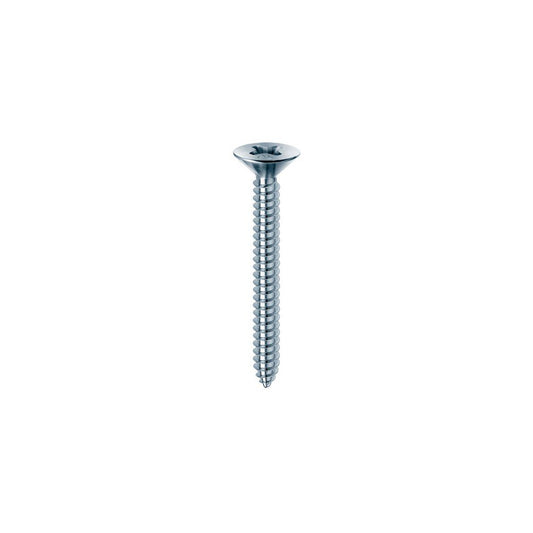 Mustad 2428 Vite Autofilettante Zincata Testa Croce Svasata Piana, mm: 5.5 x 32, 200 Pezzi